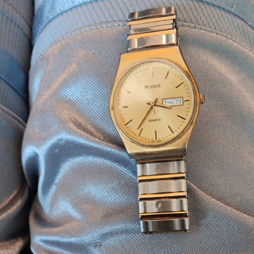 Pulsar Two-Tone Day-Date Watch